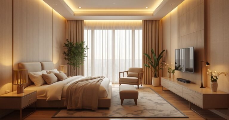 Cozy minimalist layout demonstrating modern small bedroom ideas