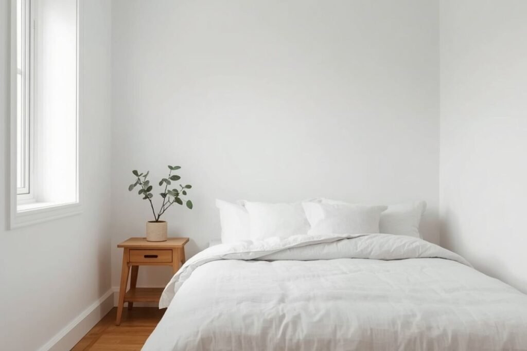 Bright light color bedroom walls to make layout concepts in tiny bedroom ideas look spacious